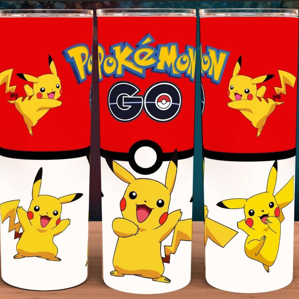 Pikachu Pokemon Go Cup Mug Tumbler 20oz